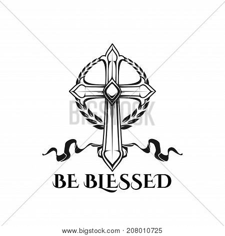 450x470 Be Blessed Icon Catholic Orthodox Vector Amp Photo Bigstock