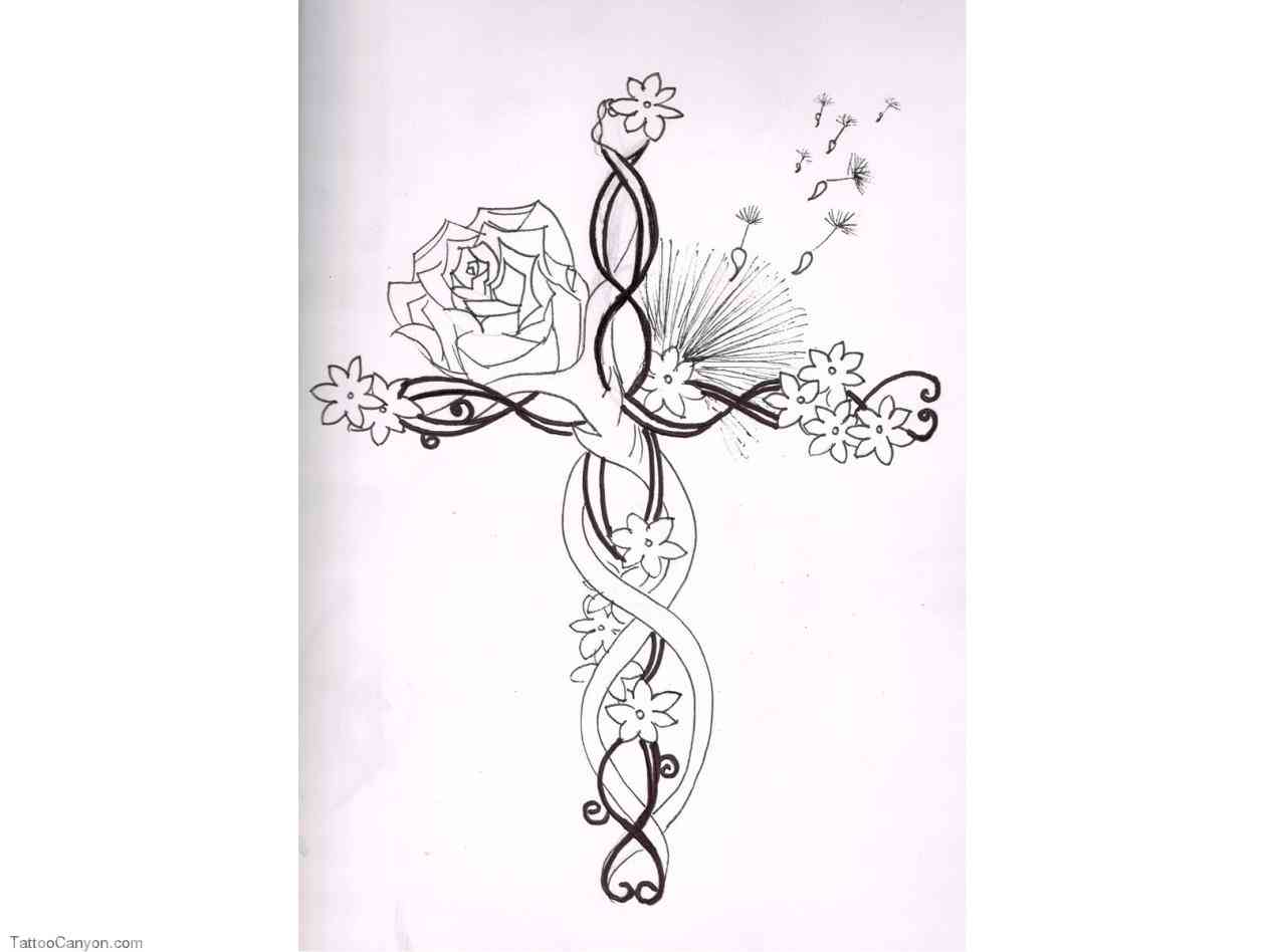 1264x948 Cross Rosary Tattoo