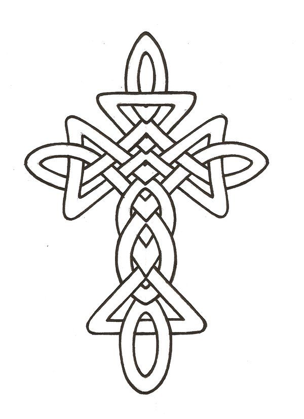 600x828 Drawn Cross Gothic Cross
