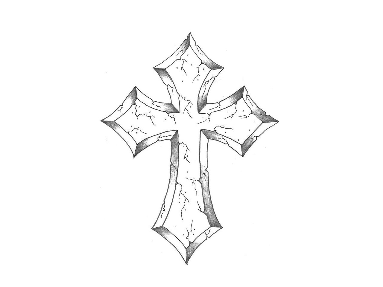 1280x960 Collection Of Religious Cross And Sword With Angel Wings