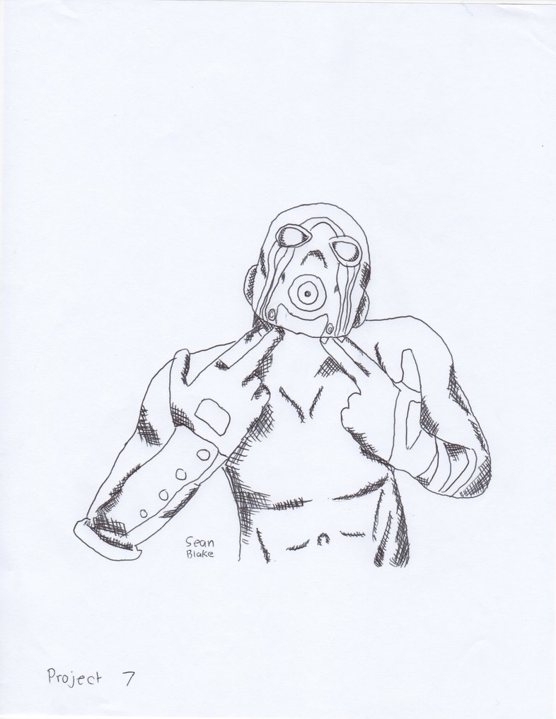 786x1017 Psycho Cross Hatch By Xenomorphsb