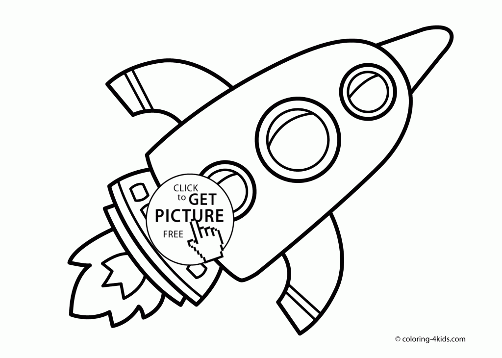 1024x730 Rocket Coloring Pages