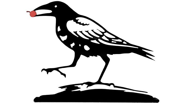 750x423 Steel Cutout Crows Sculpture By Turetsky