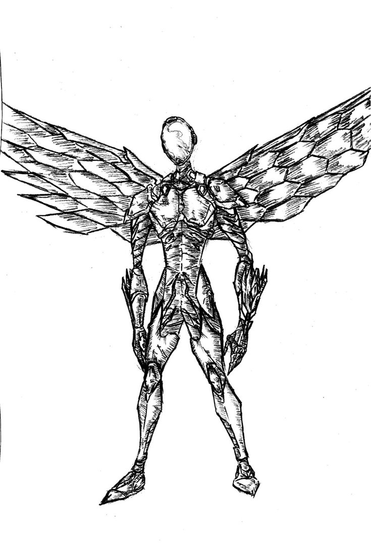 735x1086 Sketch Silver Crow 1 By F2ai