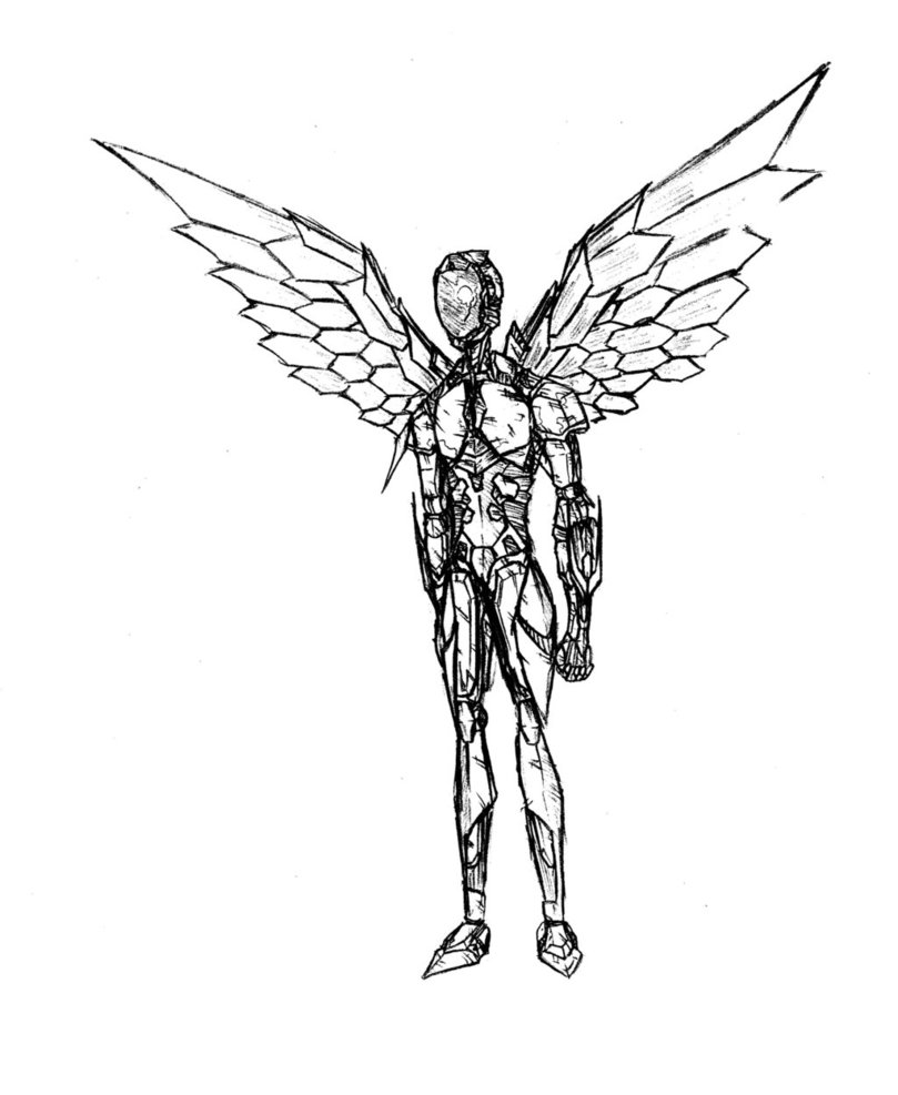 809x987 Sketch Silver Crow 2 By F2ai