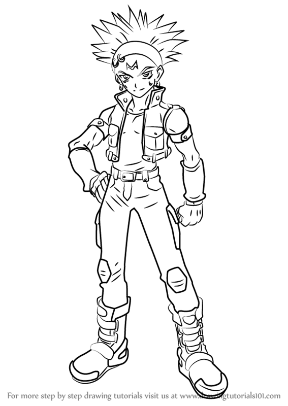 567x800 Learn How To Draw Crow Hogan From Yu Gi Oh! 5d's (Yu Gi Oh! 5d'S