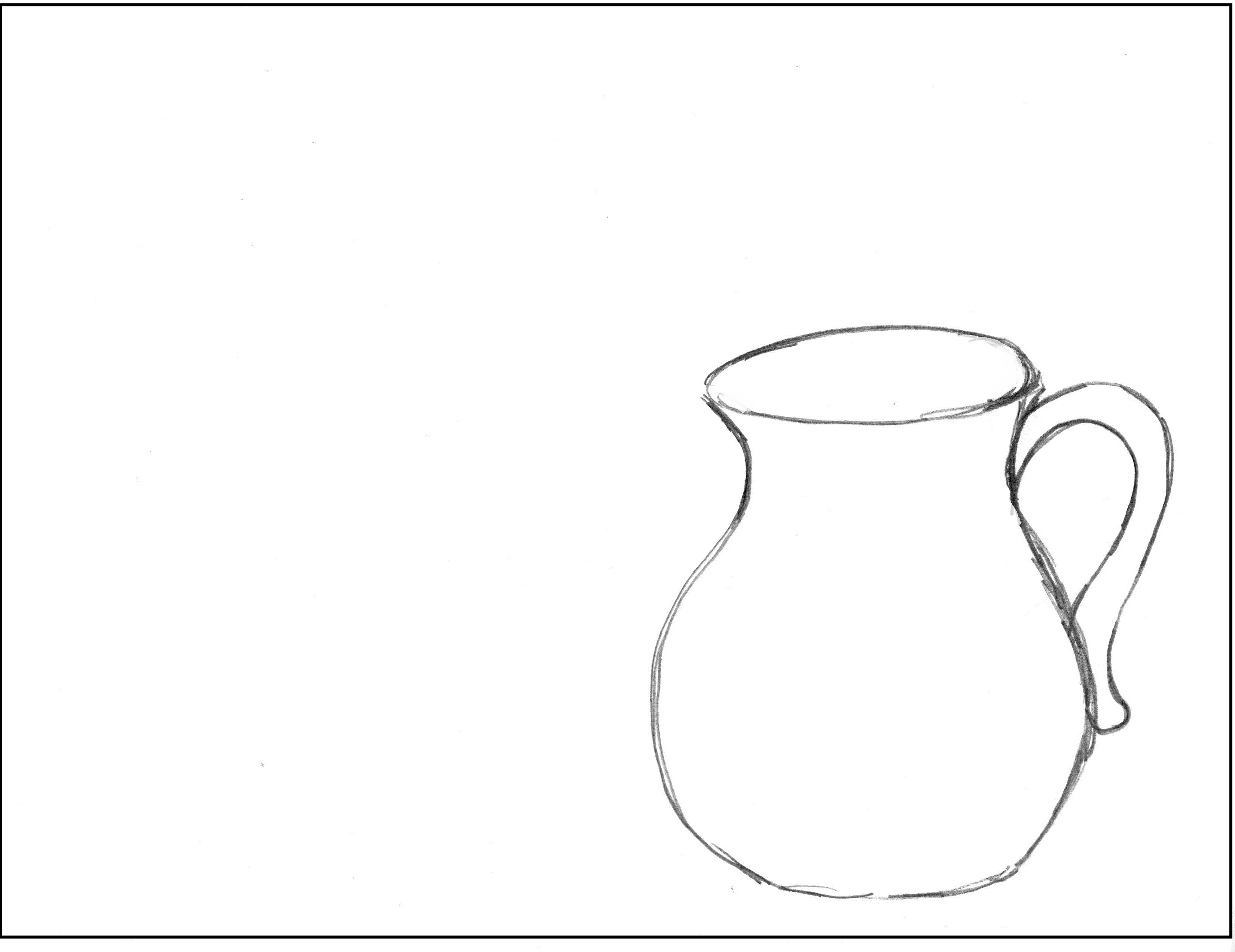 3300x2545 The Crow And The Pitcher Drawing Step By Step