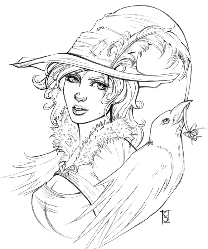 667x800 The Witch And The Crow