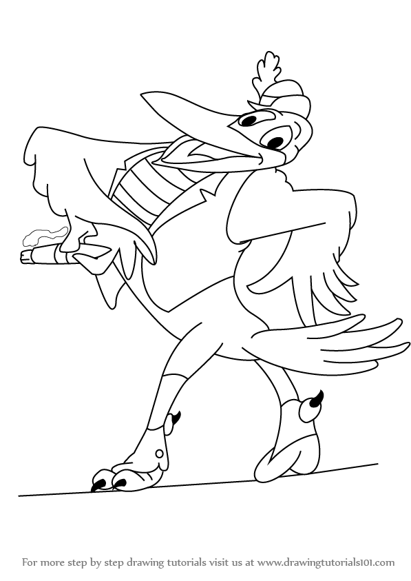 597x843 Learn How To Draw Jim Crow From Dumbo (Dumbo) Step By Step