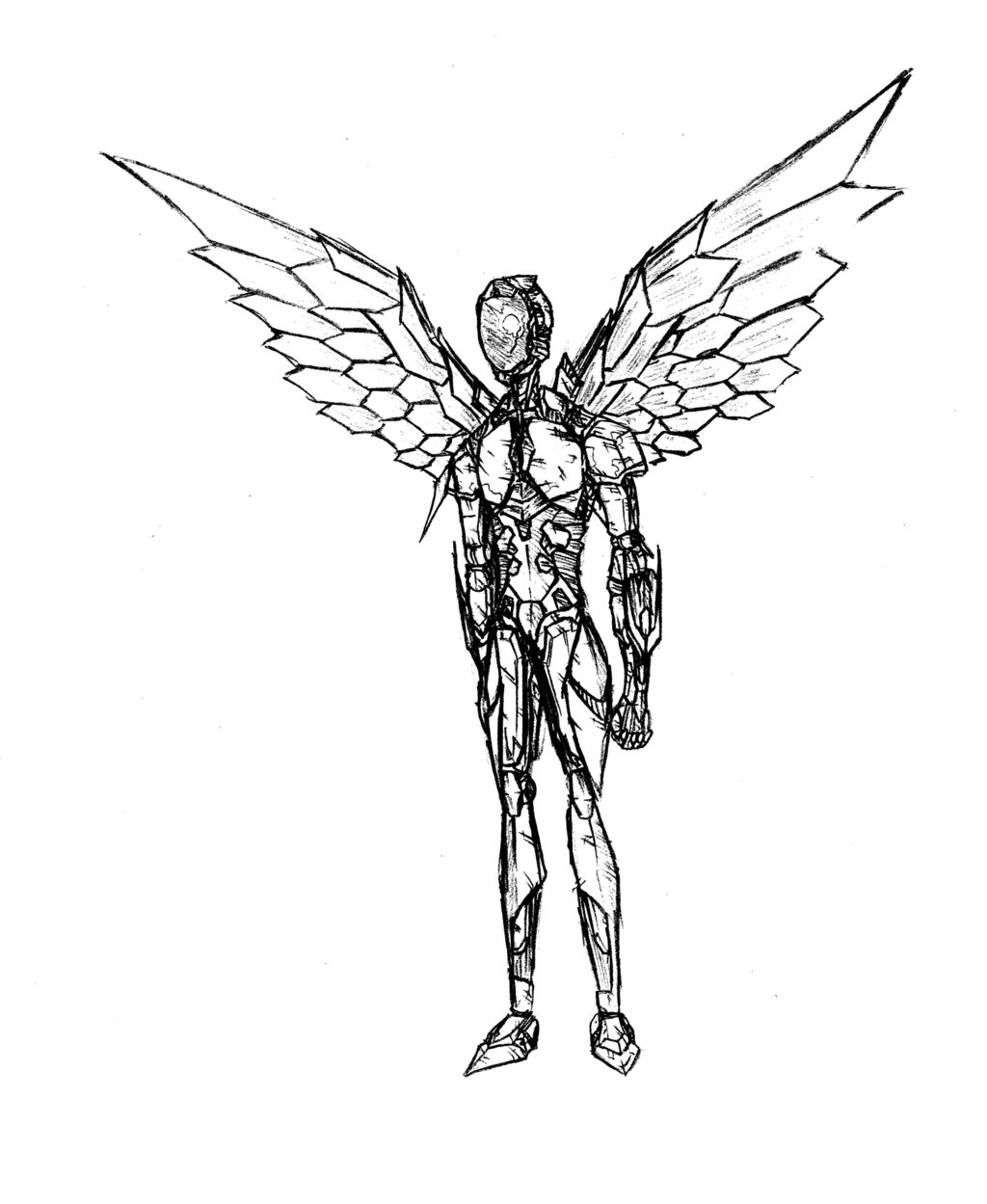 1024x1249 Sketch Silver Crow 2 By F2ai