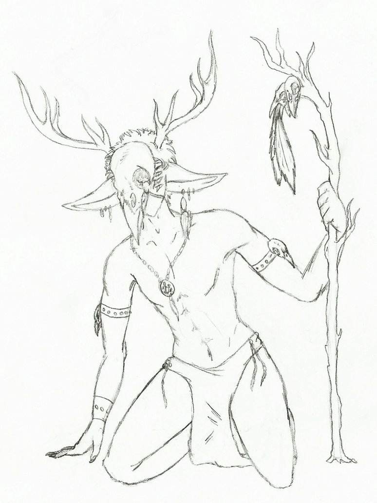 774x1032 Crow Skull Shaman Adopt Closed. By Leeoko