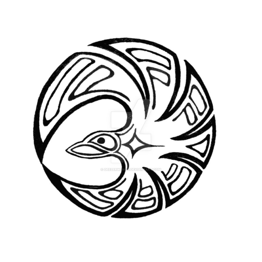 894x894 Crow Tattoo For My Fanfiction Holy Crow By Geezerwench