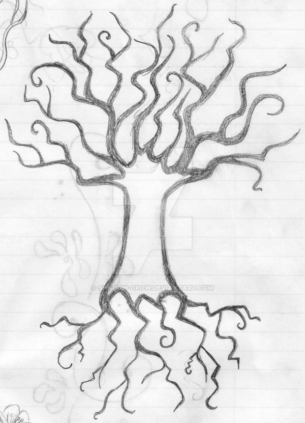 600x831 Tree Tattoo Design By Shadow Crow