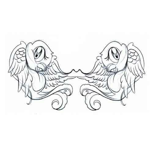 500x500 Cartoon Bird Tattoo Tattoos Cartoon Birds, Tattoo