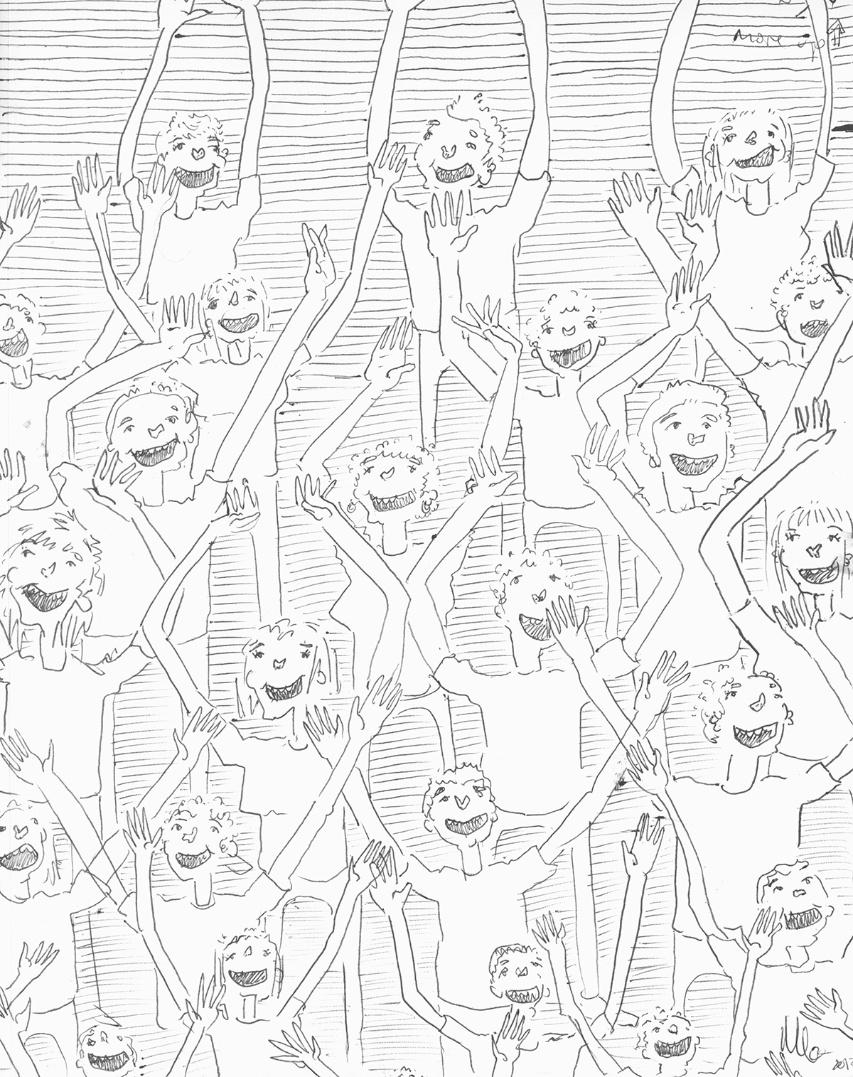 1200x1515 M.m.gaman Sketchbook 798 Crowd Study