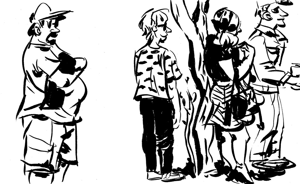 956x585 By Amy Gorman Gesture Drawings Of Sxsw Crowd Weirdstar.tumblr