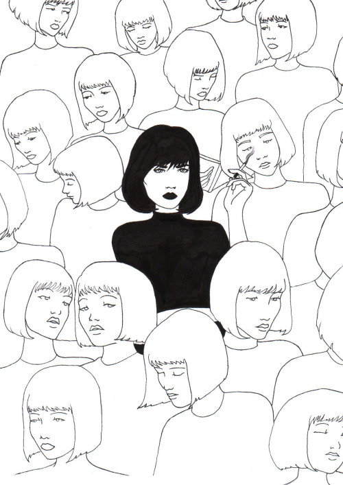 500x707 Crowd Drawing Tumblr