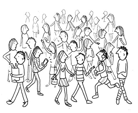 474x388 How To Draw A Crowd Of People Share Free Art Lessons