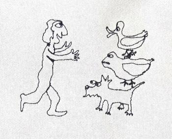 350x284 A Shift From Line Drawing People Into Shadow Crowds