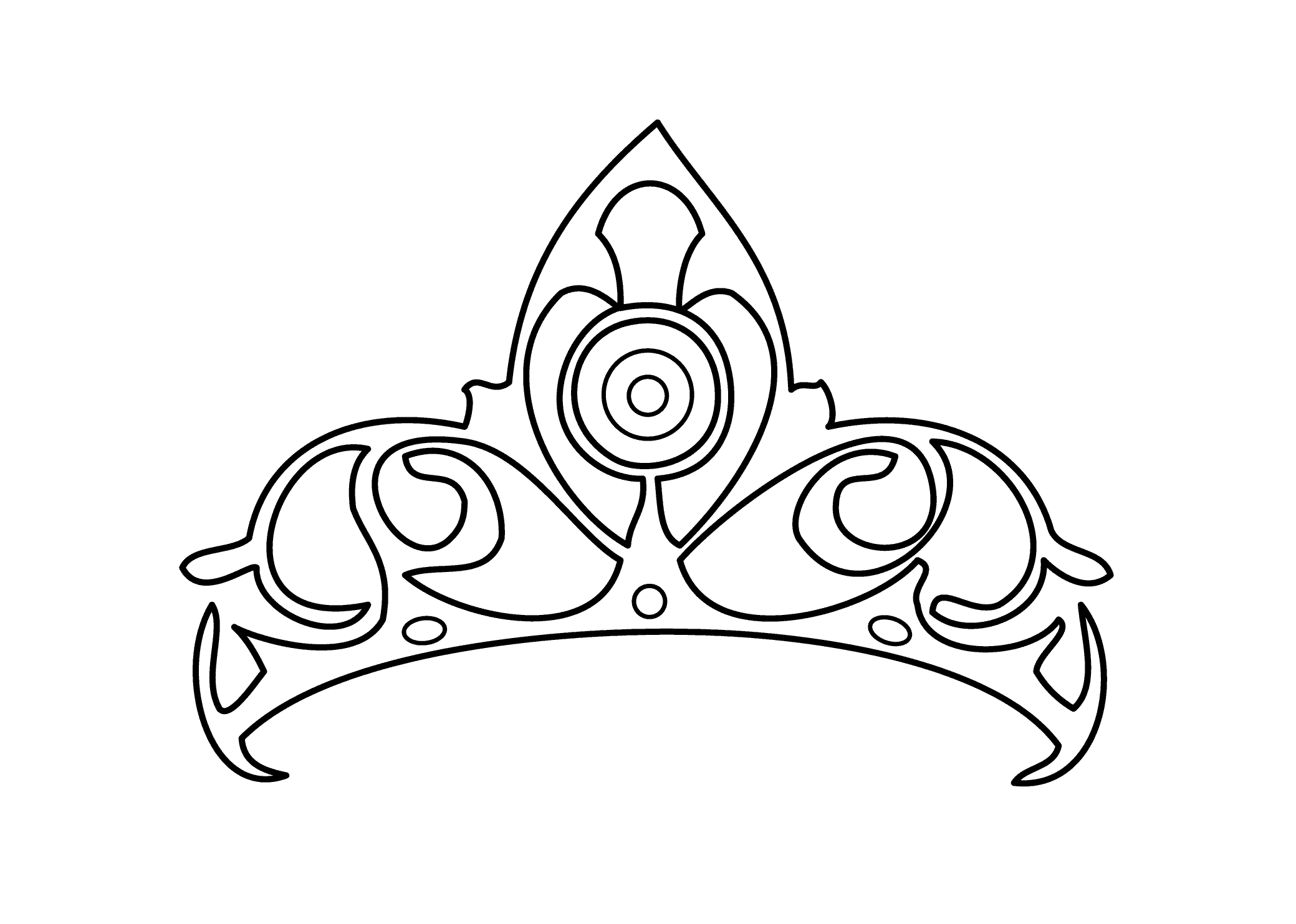 2079x1483 Draw Princess Crown Coloring Pages On Coloring Books
