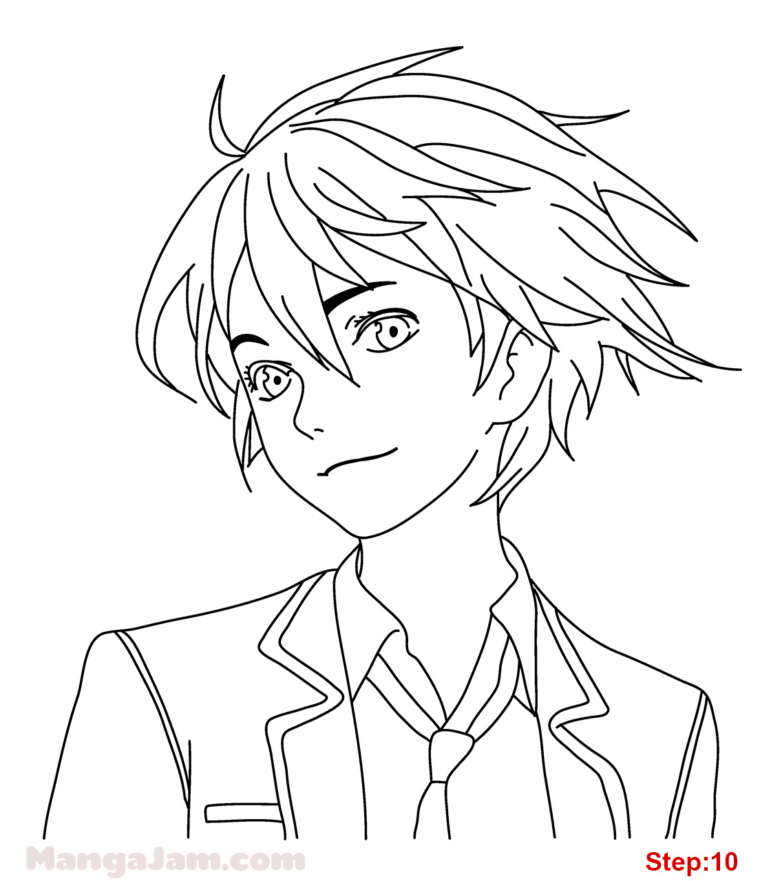 1104x1280 How To Draw Shu Ouma From Guilty Crown