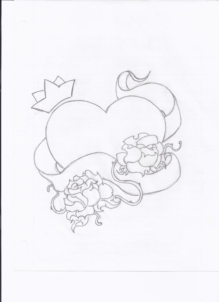 762x1048 Heart N Crown Tattoo By Johannabananabates