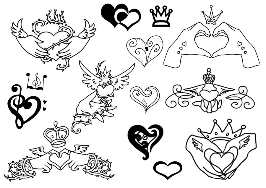 900x636 Claddagh Tattoos By Jiang Ryudo