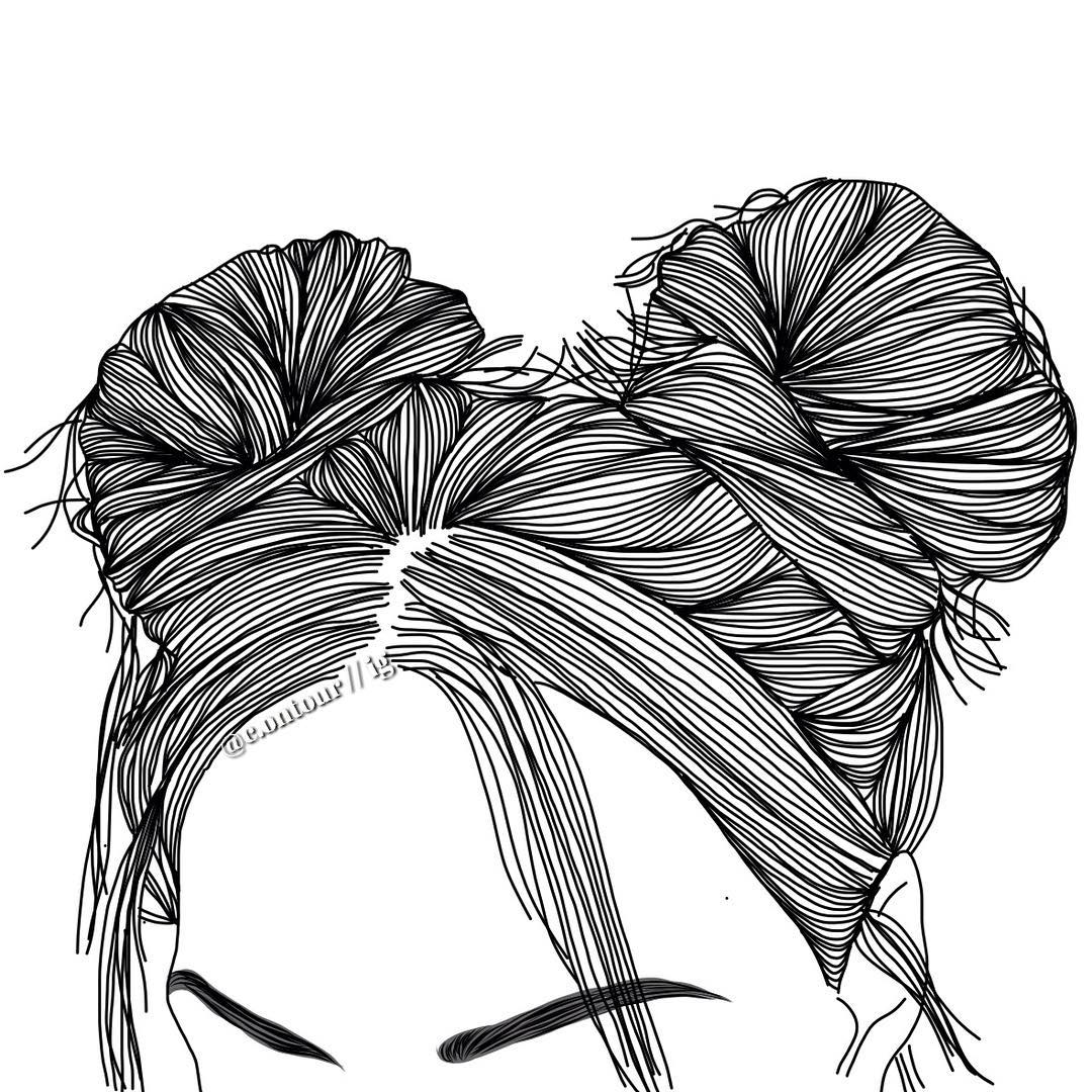 1080x1080 Outline Drawing Of Girl With Face Covered Tumblr