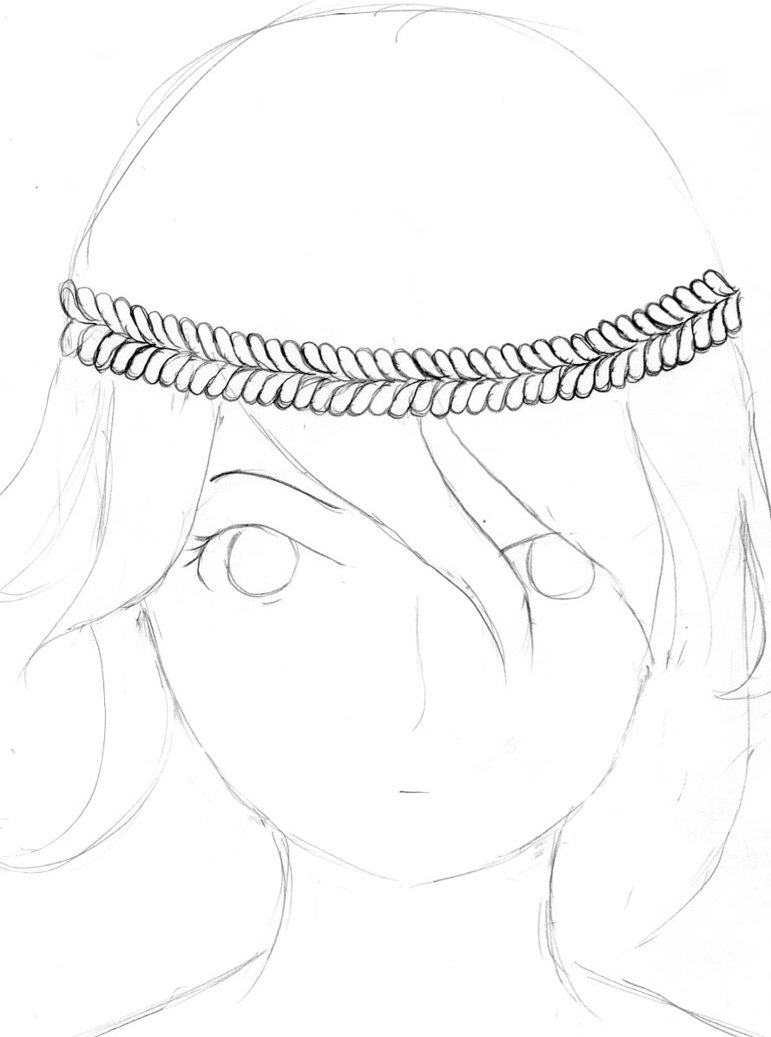 771x1037 Simple Flower Crown Drawing Flower Crown Drawing Tumblr Tough