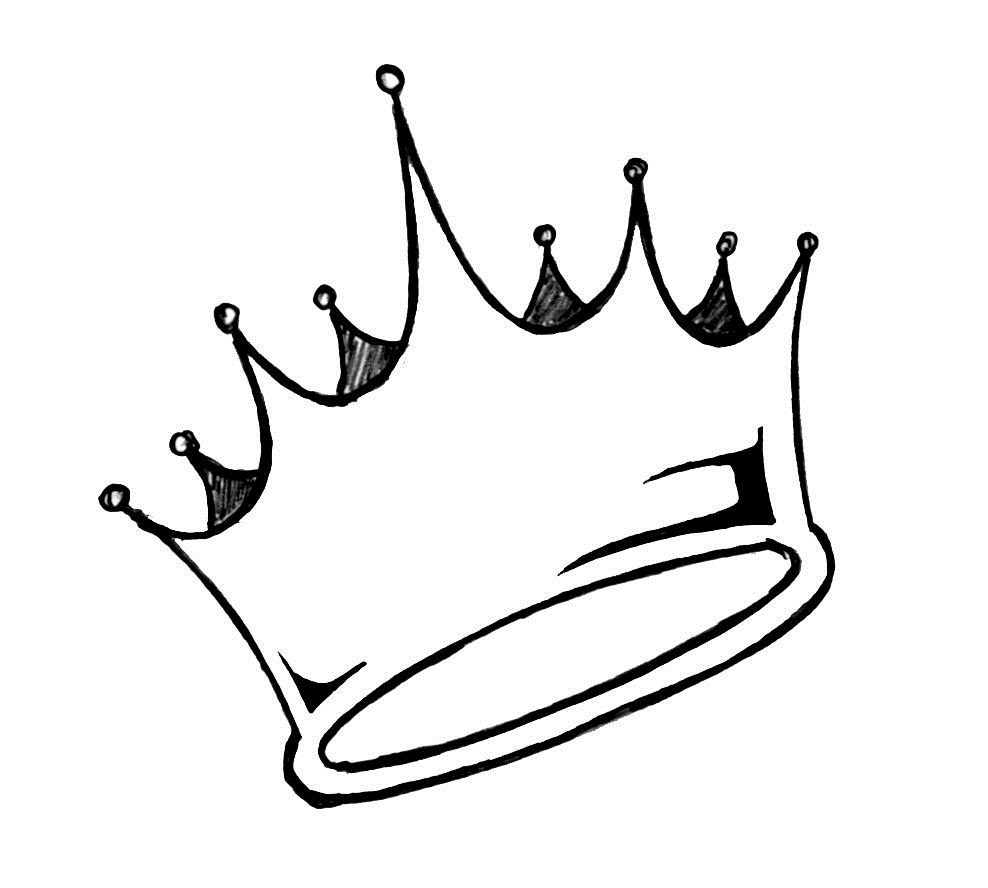 988x888 Simple Crown Drawing Group