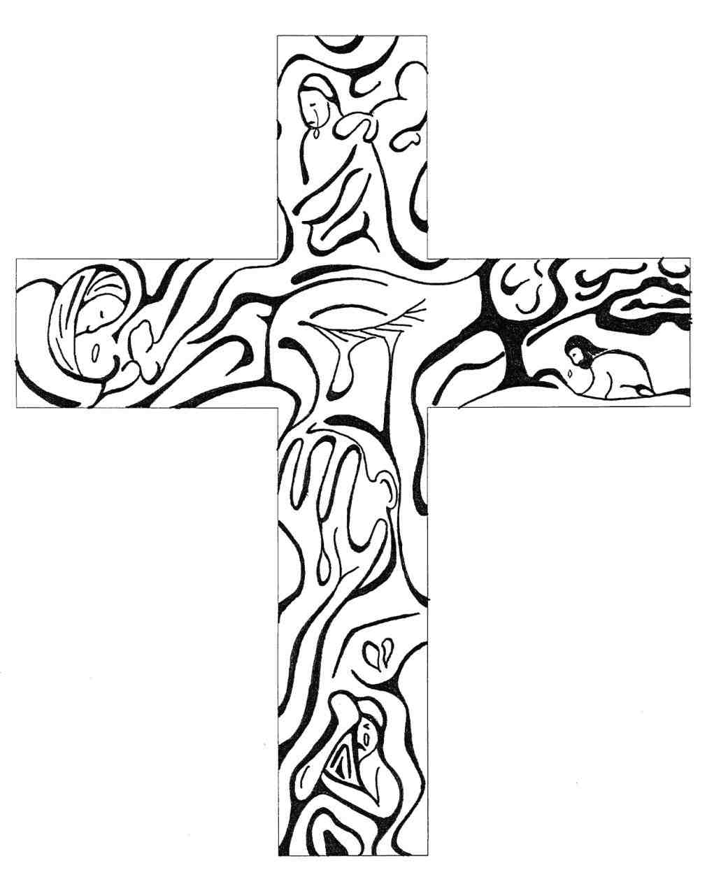 1011x1264 Art Jesus Drawing Designs Of Cross Free Download Clip Art