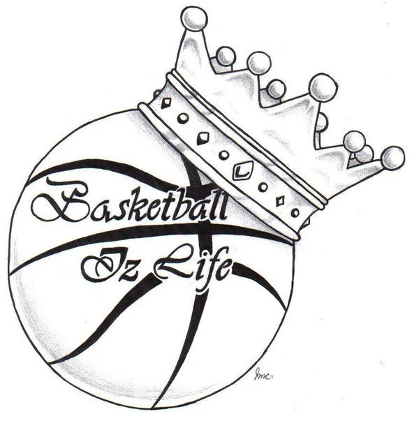 600x603 Basketball With A Crown Tattoo