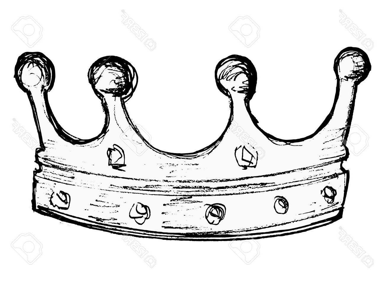 1300x974 Hd Hand Drawn Vector Sketch Illustration Of Crown Stock Cdr