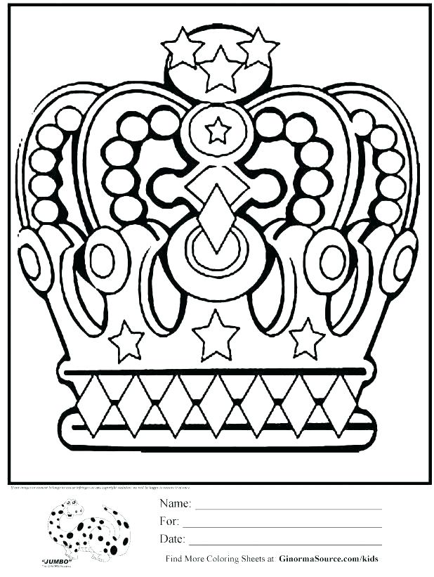 618x821 Princess Crown Coloring Pages