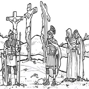 300x300 Good Friday Coloring Pages Crucifixion Of Jesus Christ Batch
