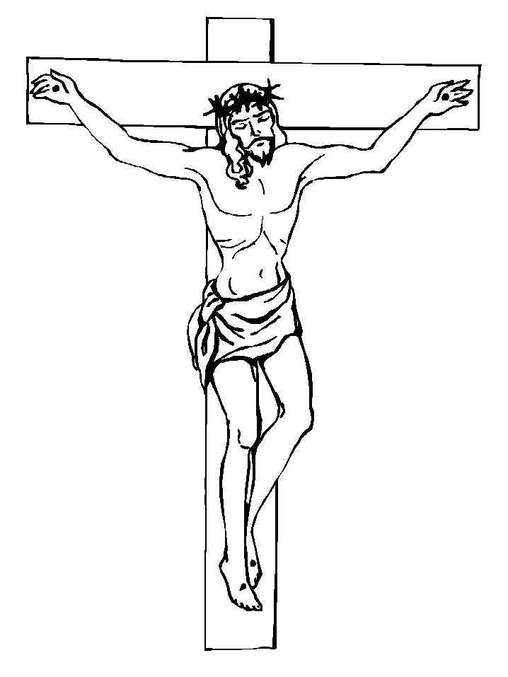 718x957 5 Jesus Christ Crucifixion Printable Coloring Pages For Kids