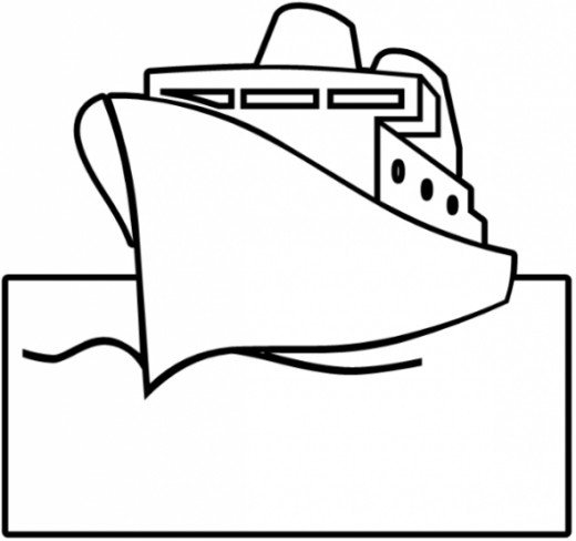 520x488 Free Ship Coloring Pages For Kids And Adults Hubpages