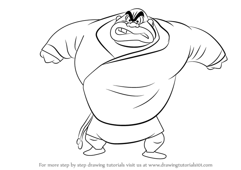 800x565 Learn How To Draw Crusher From Looney Tunes (Looney Tunes) Step By