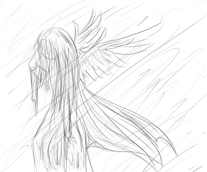 698x580 Crying Angel By Cloakwing