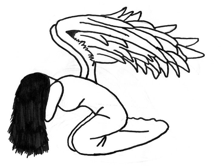 735x547 Crying Angel By Dancingpaws