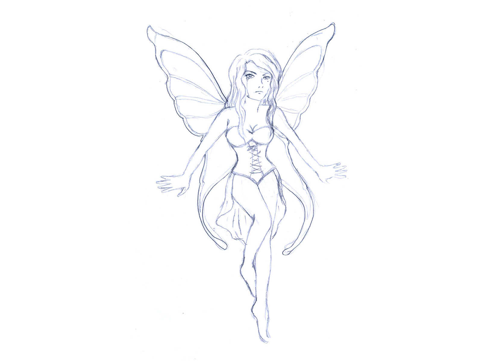 1600x1200 Sexy Fairy Drawings Free Designs