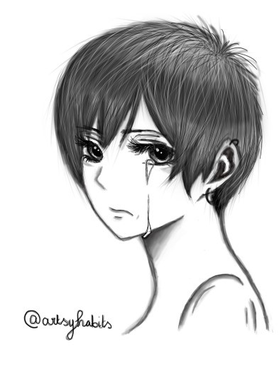 393x519 Crying Anime Girl Hashtag Images On Tumblr