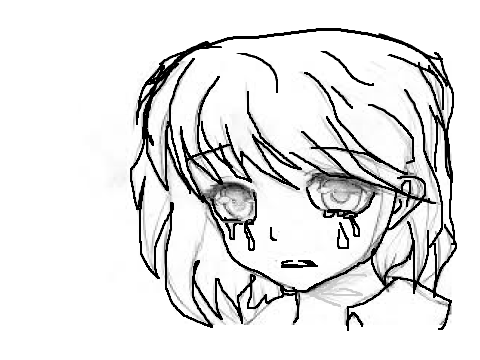 Crying Anime Girl Drawing at GetDrawings | Free download