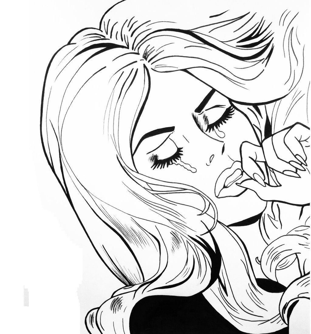 1024x1097 Crying Lady In The Making By Shehateshim