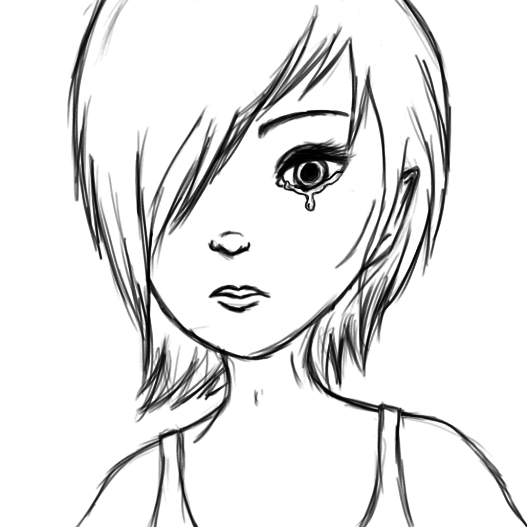 1024x1024 Easy Drawings Of People Crying Drawings Of People Easy