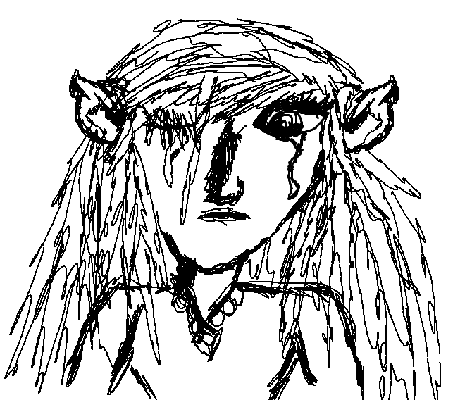 670x568 Quick Sketch Of A Crying Girl Elf By Thatonegirlinfandoms