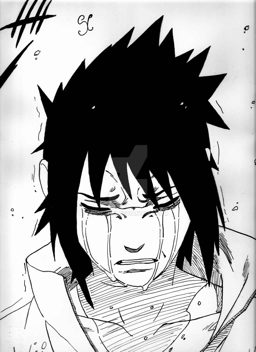 1024x1408 Sasuke Shippuden 5 By Salvo91