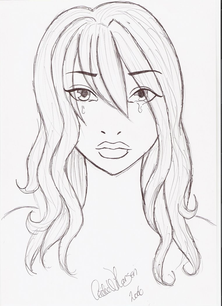 762x1048 The Crying Girl By Sillzz