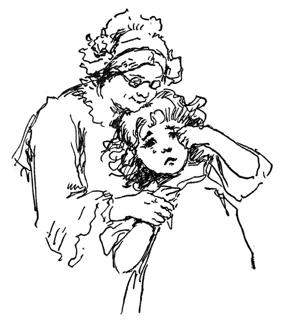 562x640 Woman Comforts Crying Girl Clipart Etc