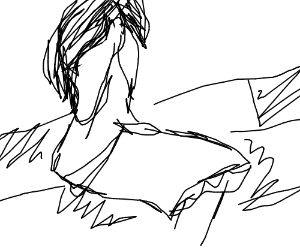 300x250 Lady In A Dress Crying On The Floor